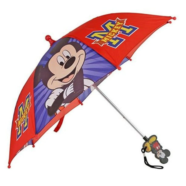 Disney Mickey Mouse Boy's 21" Red and Blue Umbrella